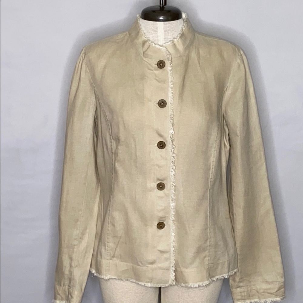 Saks 5th Avenue Threads Linen Button Front Jacket